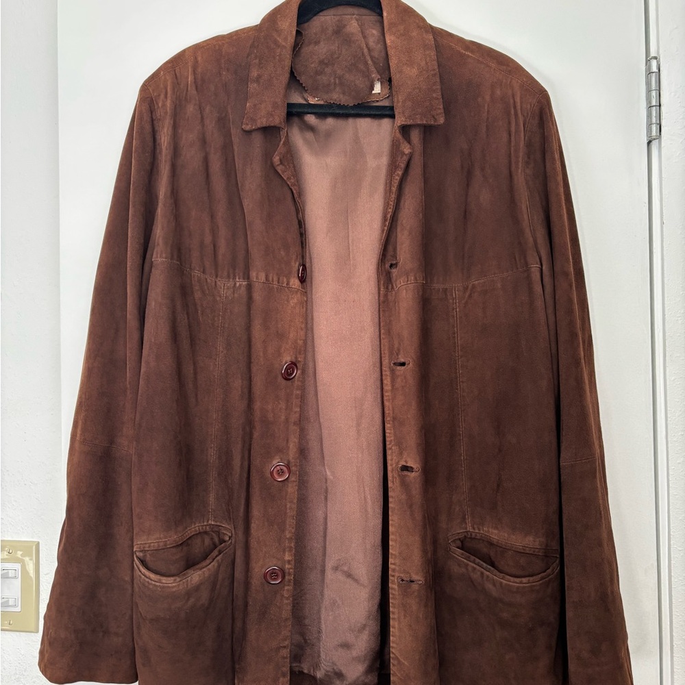 Vintage Brown Suede Jacket